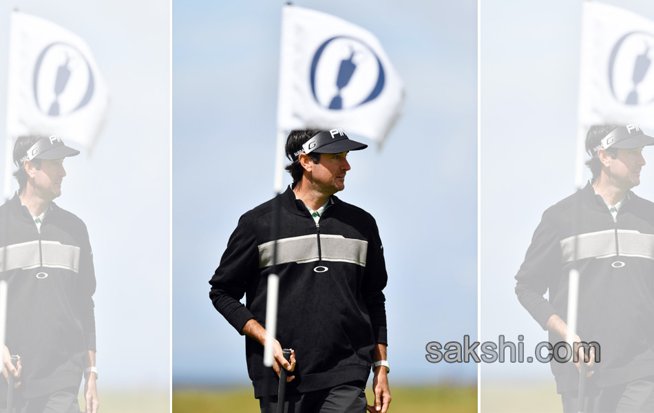 practice ahead of the British Open Golf Championship at Royal Troon in Scotland12