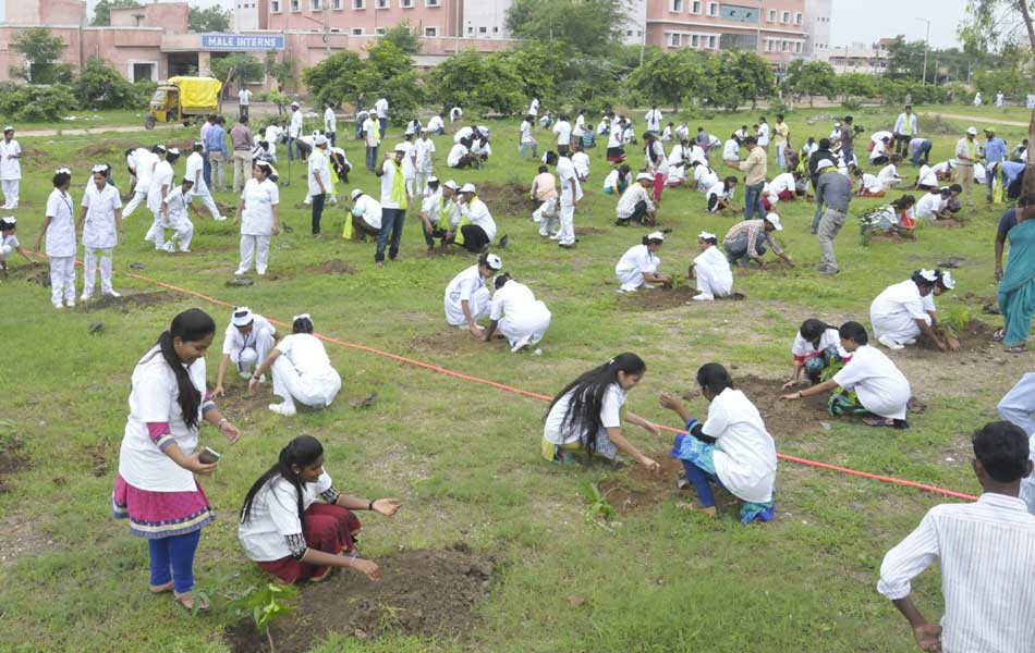 selfi with tree plant - Sakshi5