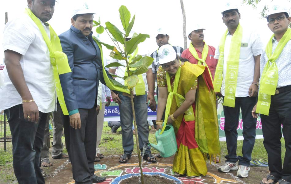 selfi with tree plant - Sakshi11