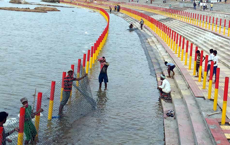 Puskara ghats ready to cermony4