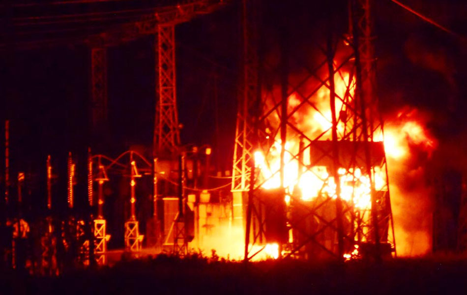 Fire accident at sub station - Sakshi4