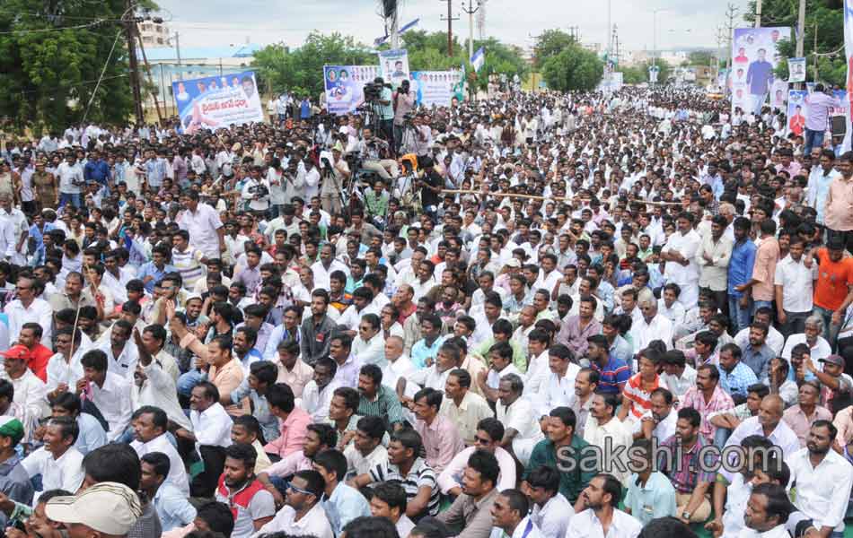 YS Jagan mohan reddy raithu maha dharna in YSR - Sakshi10