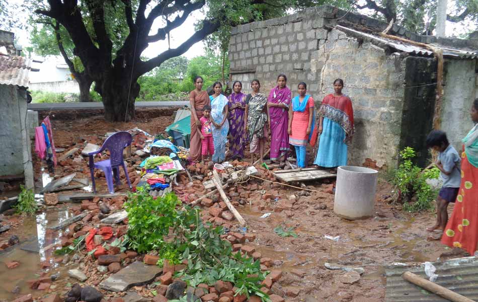 Heavy rain fall in guntur district13