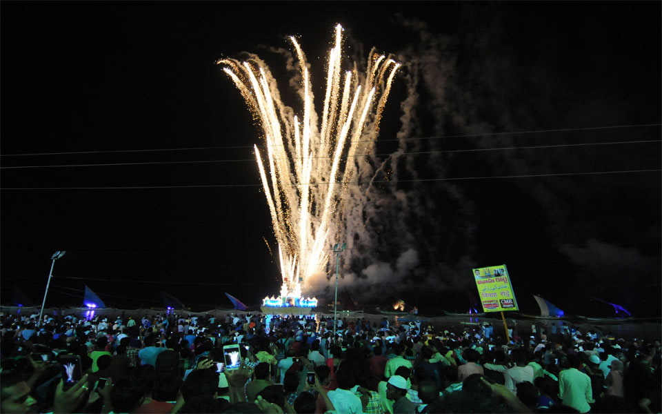 Fire works at Rottela pandaga - Sakshi4