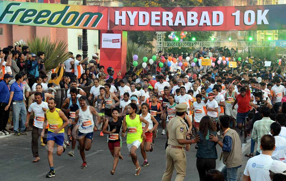 hyderabad 10k run - Sakshi26