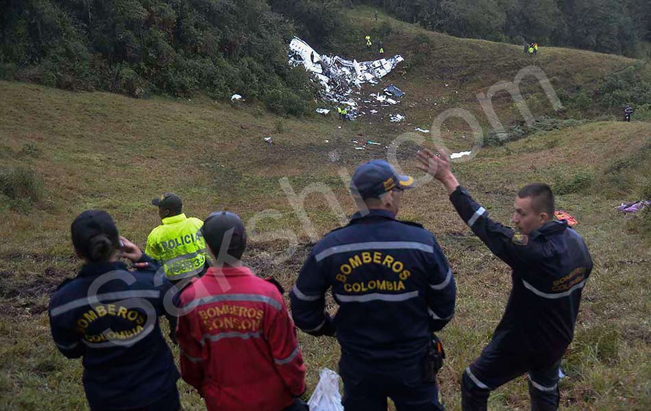 Colombia plane crash 71 dead on Brazil soccer teams charter flight15