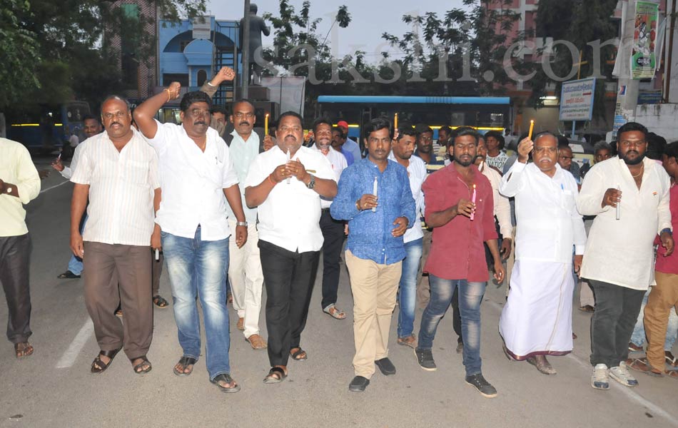 Candle Rally in R K Beach Vizag - Sakshi12