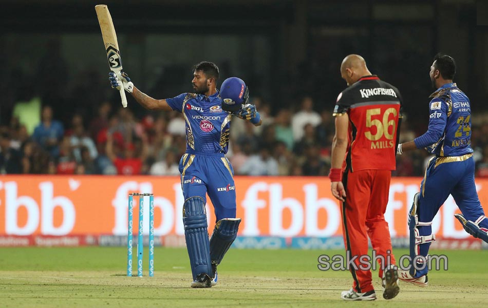 Mumbai Indians beat Royal Challengers Bangalore by 4 wickets3