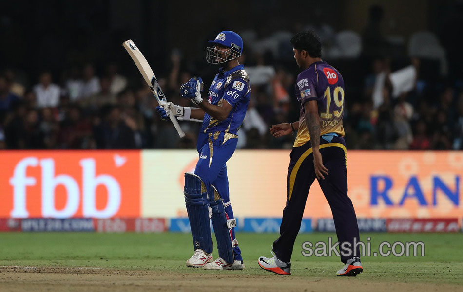 Mumbai Indians win by Kolkata Knight Riders12