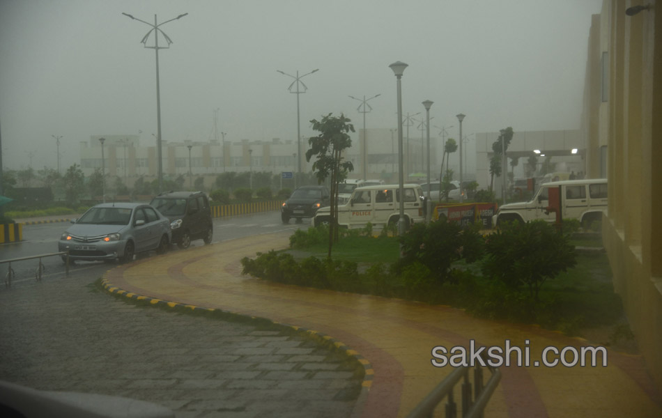 capital Amaravati Assembly in rain water - Sakshi7