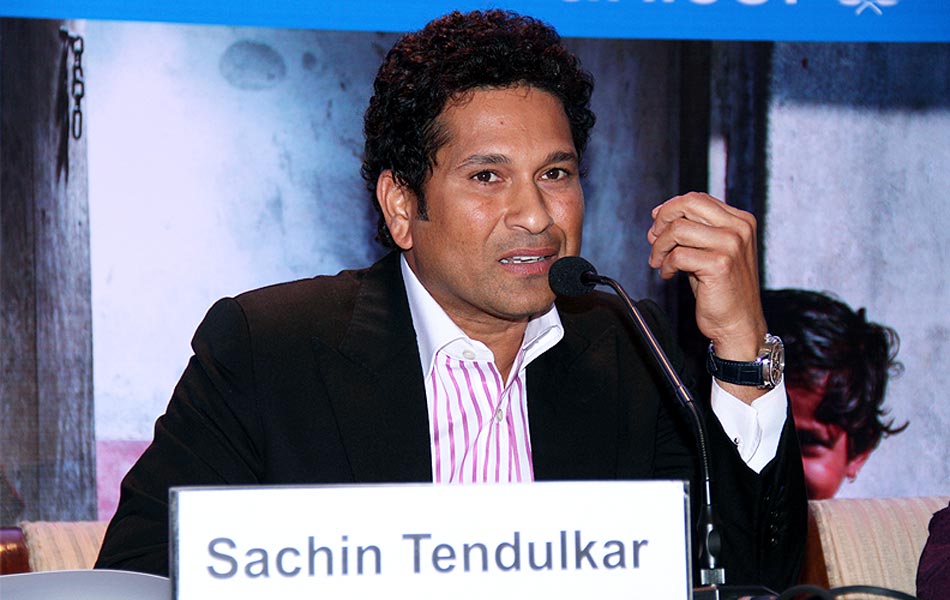 Sachin Tendulkar as the UNICEF Ambassador for South Asia1