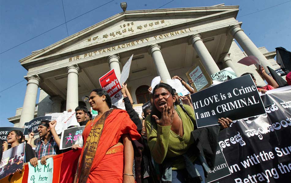 LGBT community fighting over supreme court verdict government supports them - Sakshi13