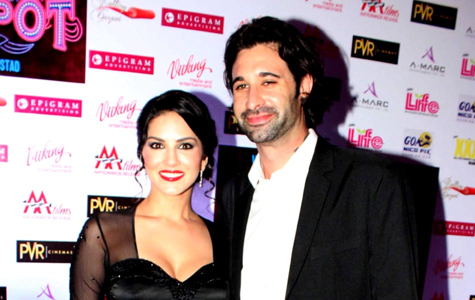 sunny lenoe and sachin joshi attends premiere of Jackpot movie13