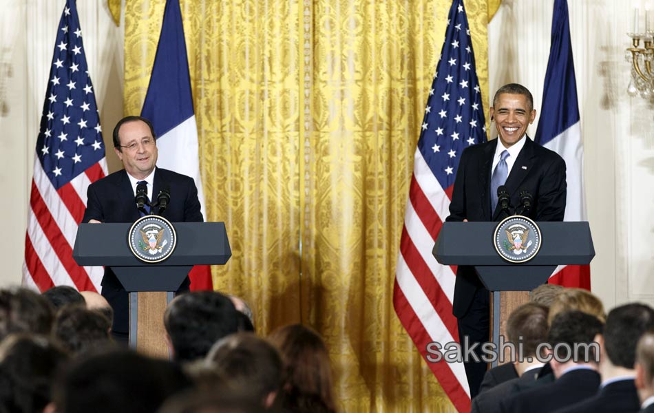 Obama and Francois Meeting - Sakshi11