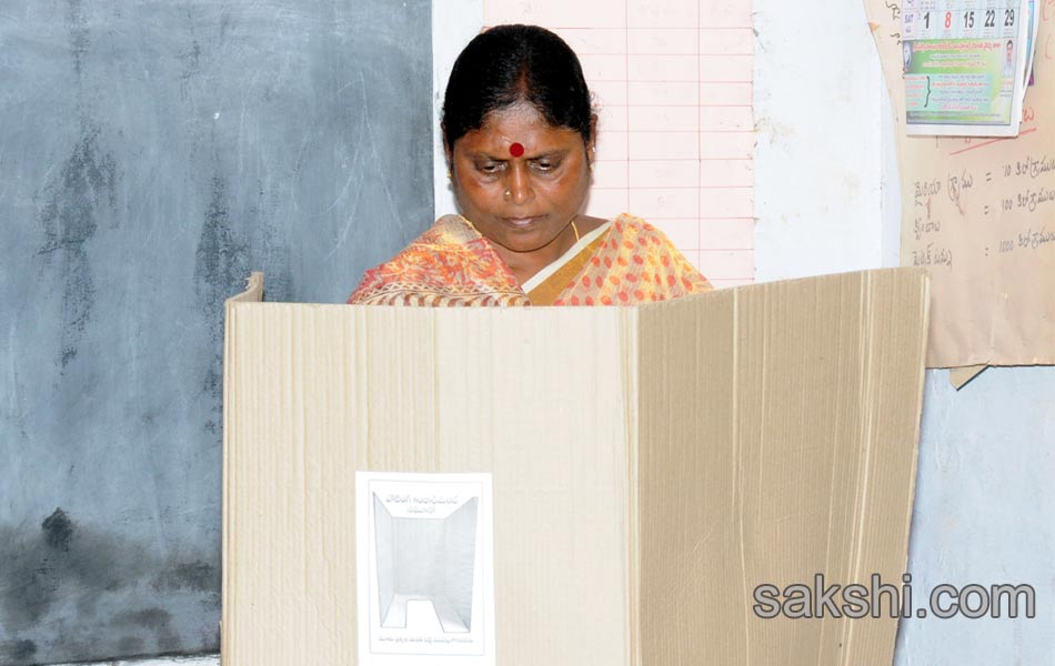 Municipal Election polling - Sakshi1