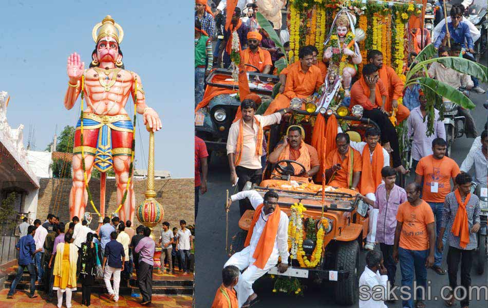 hundred of devotees attend to Hanuman Jayanti celebrations in hyderabad1