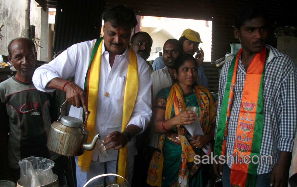 Candets of Telangana participating with people works during election - Sakshi19