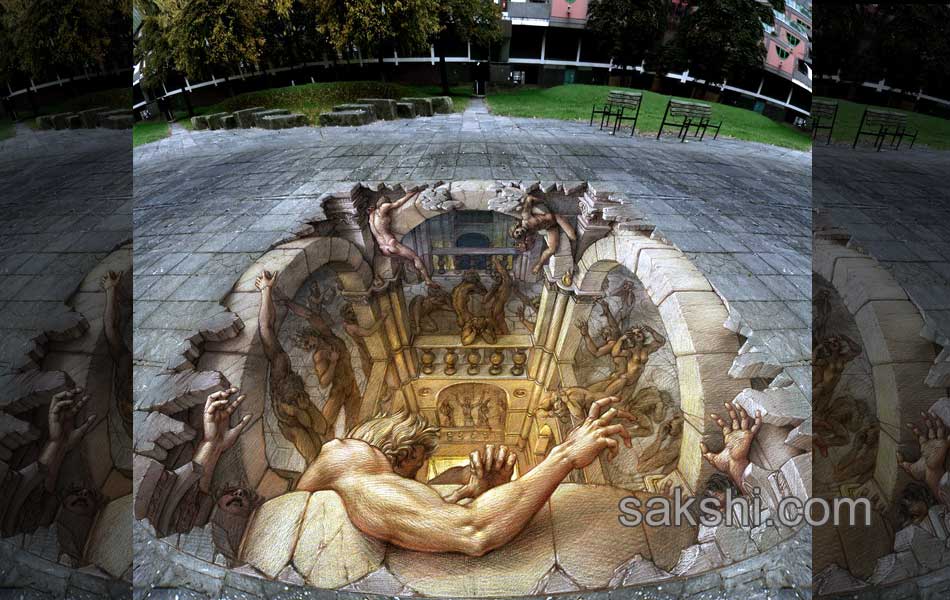 3D street art paintings - Sakshi3