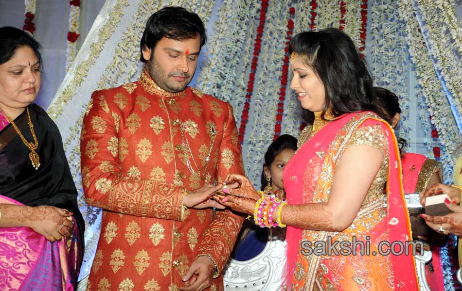 Jayaprada nephew Siddharth Pravallika Reddy Engagement3