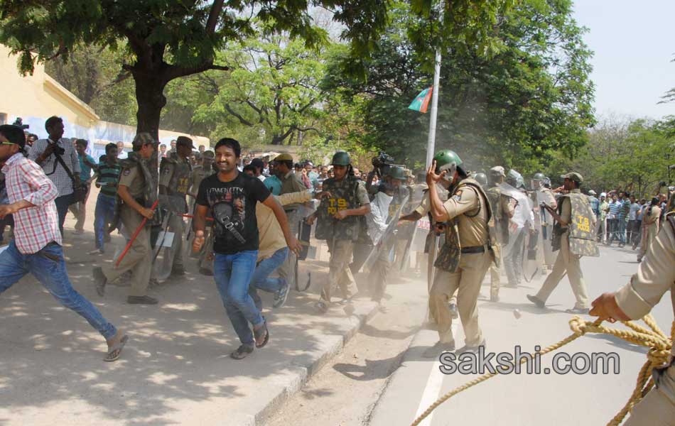 Protests at Osmania University foiled by Police - Sakshi7