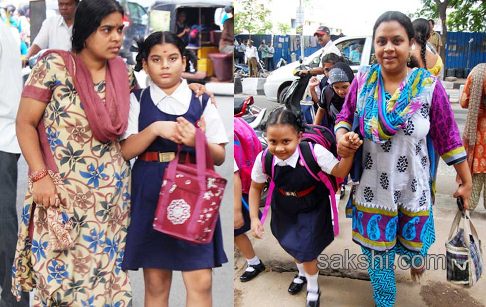 childrens are in school after summer holidays - Sakshi14