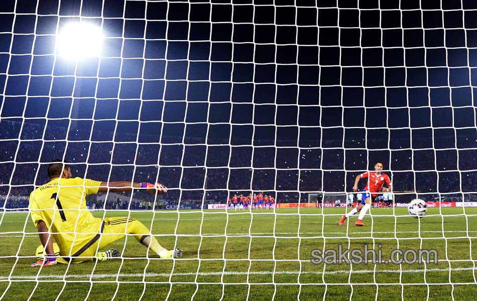 celebration upon winning the Copa America 20154