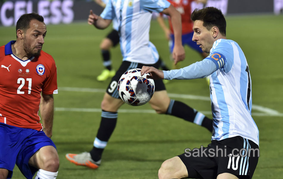 celebration upon winning the Copa America 201512