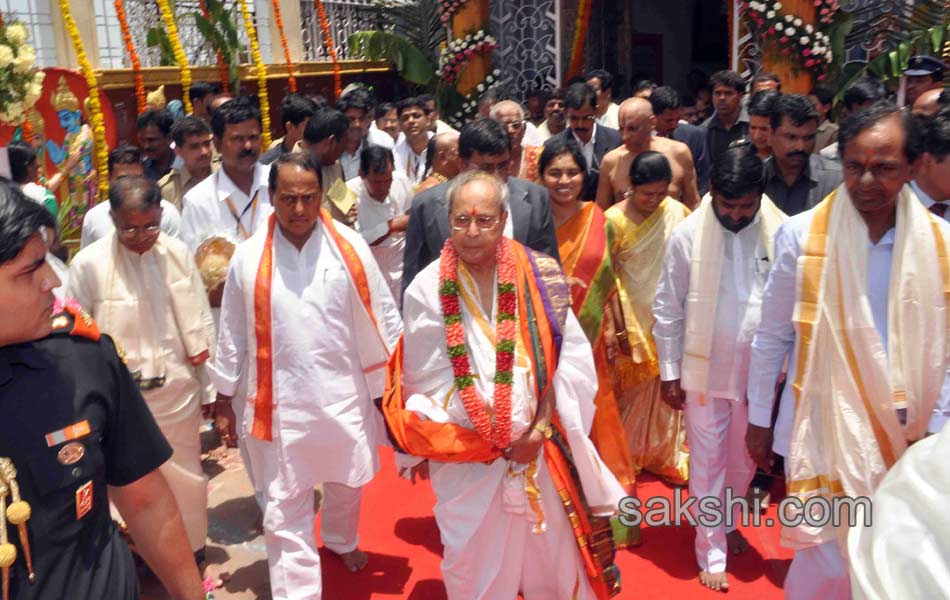 President pranab mukherjee to visit Yadagiri gutta - Sakshi11