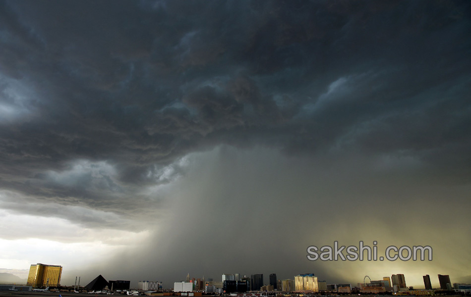 A thunderstorm is seen northwest of the Las Vegas - Sakshi5