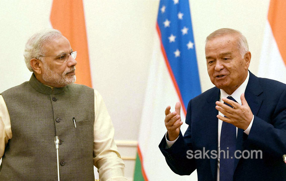 PM Narendra Modi arrives in Uzbekistan - Sakshi2