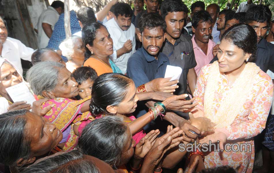 ys sharmila 3rd day paramarsha yatra in warangal distirict12