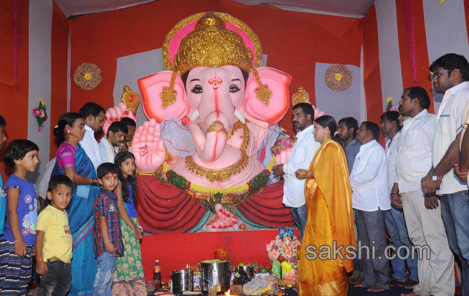 Ganesh Chaturthi celebrations in  ranga reddy district2