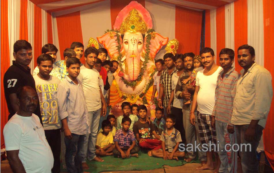 Ganesh Chaturthi celebrations in  ranga reddy district6