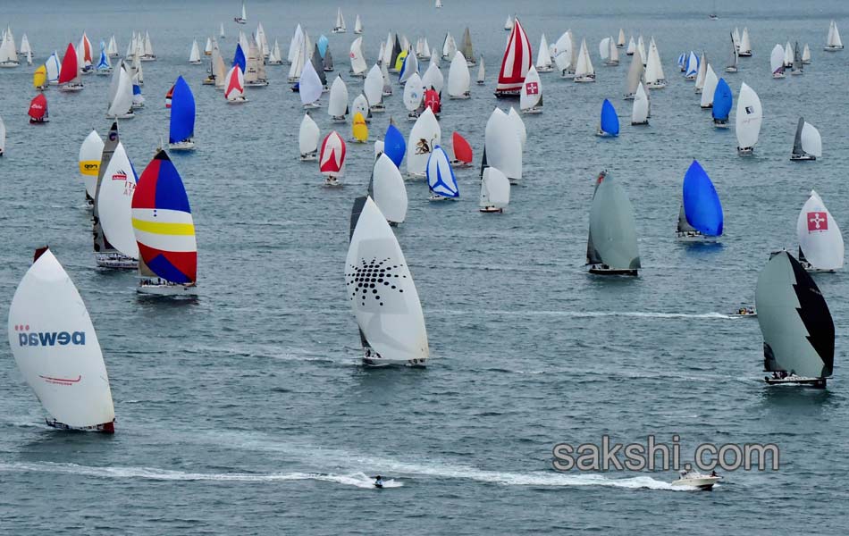 Boats sail during the 47th Barcolana regatta in the Gulf of Trieste - Sakshi4