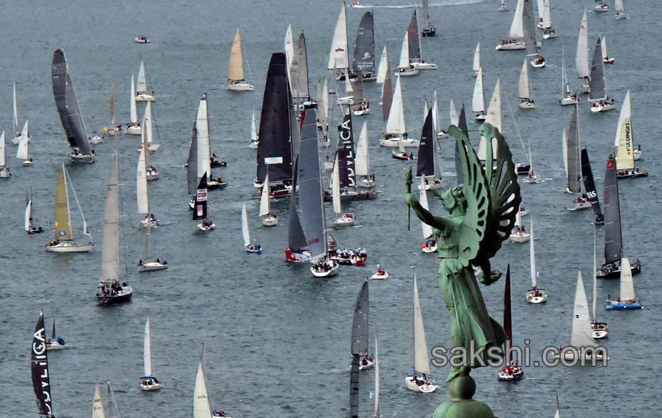 Boats sail during the 47th Barcolana regatta in the Gulf of Trieste - Sakshi17