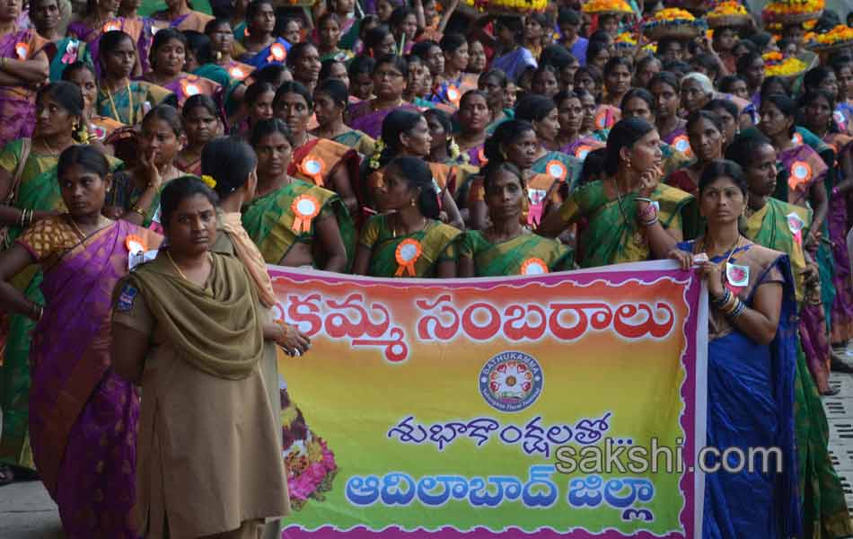 bathukamma rally from lb stadium to tankbund7