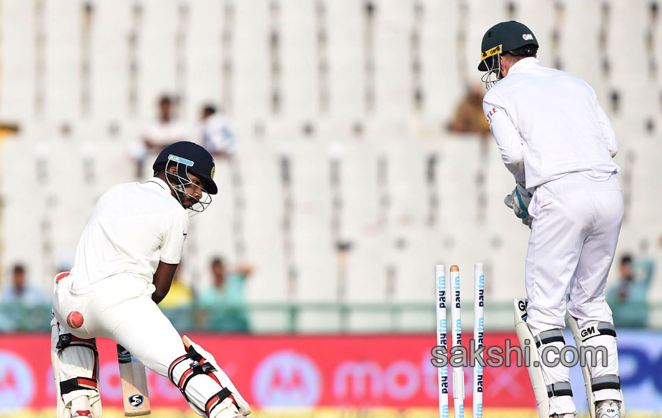 first Test match between India and South Africa at The Punjab Cricket7