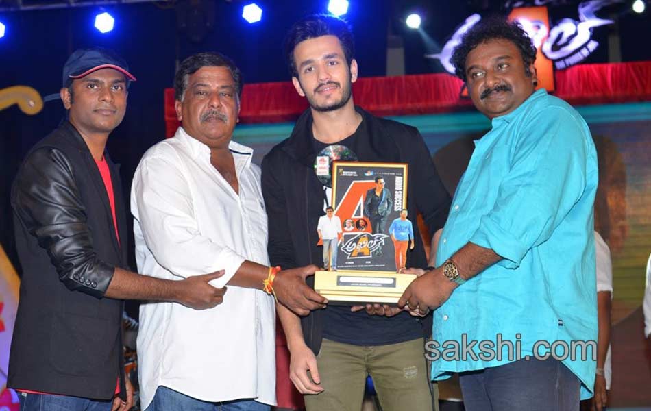 Akhil celebrates platinum disc5