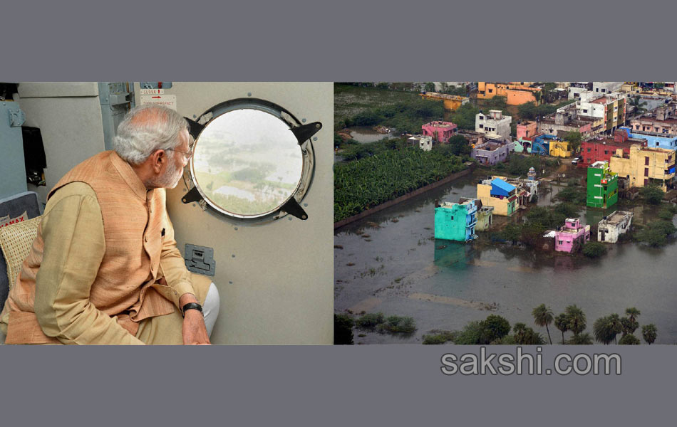 modi aerial survey - Sakshi2