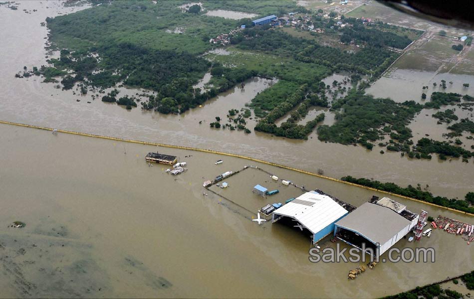 modi aerial survey - Sakshi16