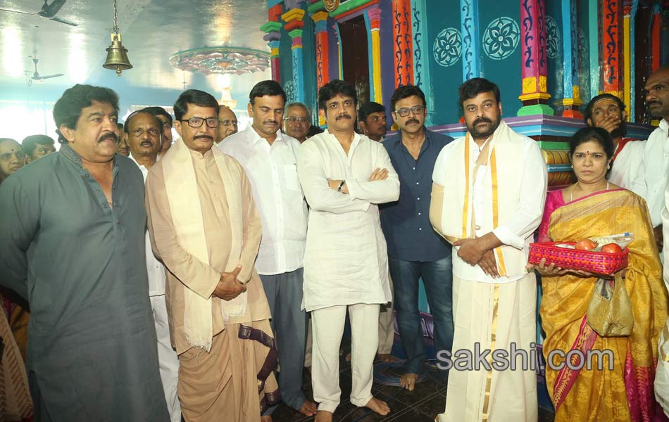 tollywood celebreties at filmnagar temple - Sakshi1