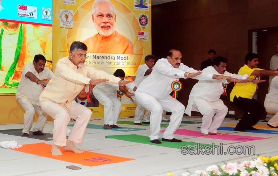 international yoga day celebrated in telugu states8