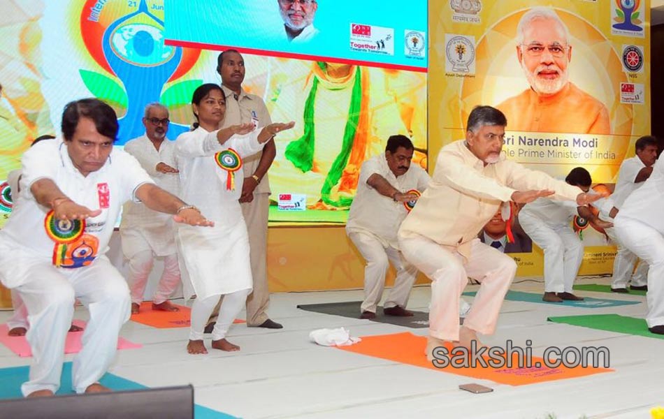 international yoga day celebrated in telugu states12