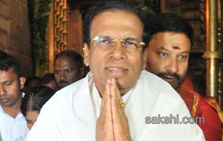 Sri Lankan President takes part in Suprabhata seva at Tirumala temple8