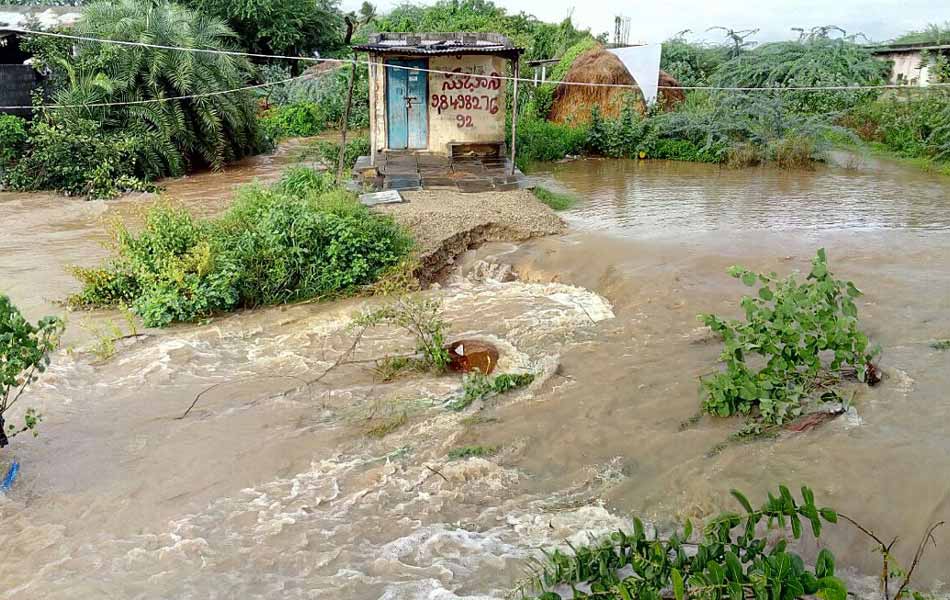 Heavy rains in guntur district9