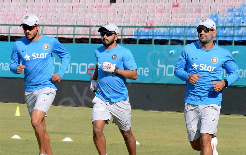 Team India players at a practice session1