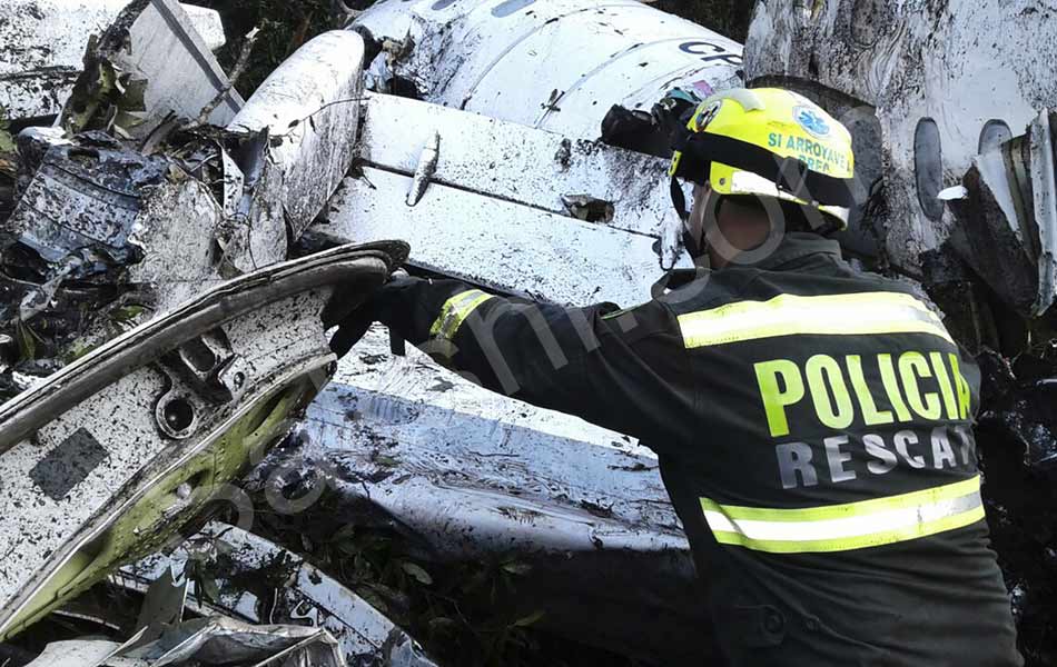 Colombia plane crash 71 dead on Brazil soccer teams charter flight16