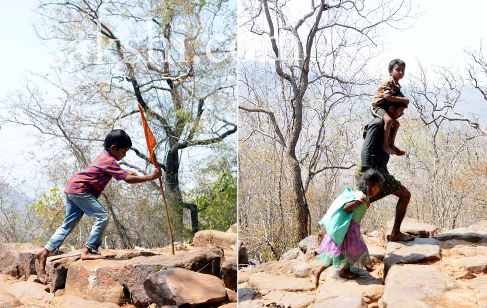 Siva devotees start journey to Srisailam Temple - Sakshi12