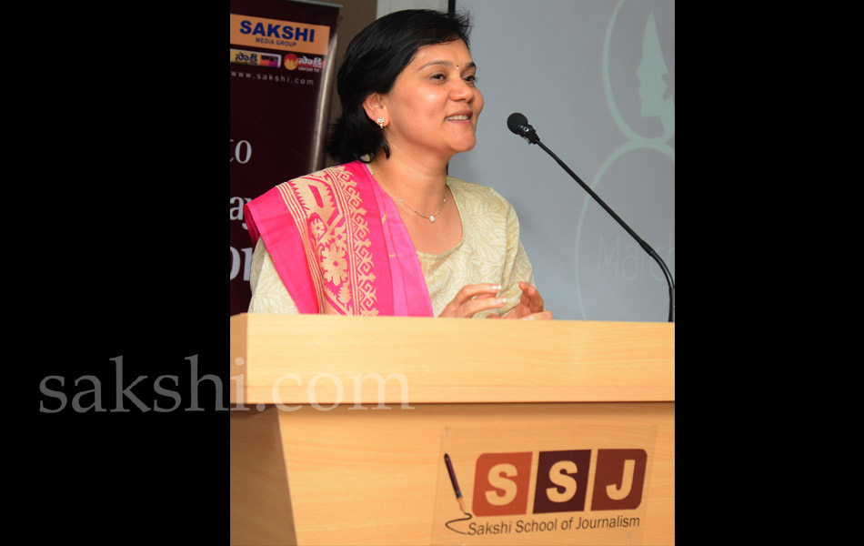 womens day celebration in sakshi journalism school - Sakshi5