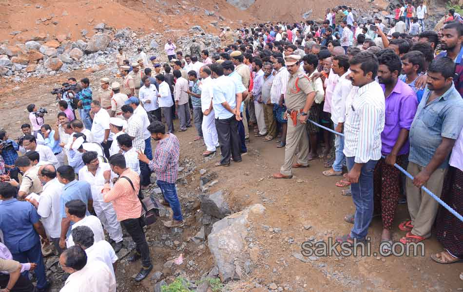 blasting in quarry - Sakshi11